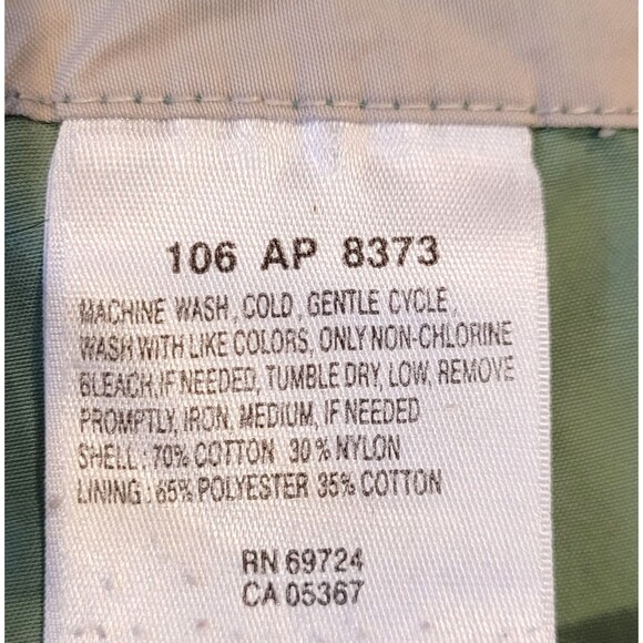 Columbia Womens Hiking Capri Pants Size PL Petite Light Green Outdoors Gorpcore - Picture 5 of 9